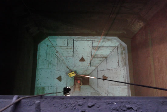 Монтаж Tivar BlueLine в бункере рядовых углей
